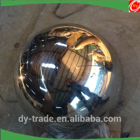 250mm 300mm Shiny Spinning Lathe Half Stainless Steel Ball/Steel Hemisphere