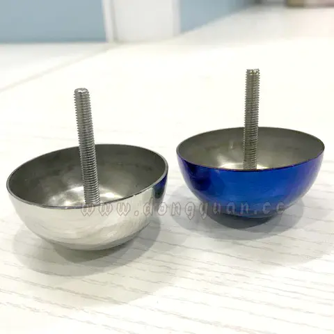Chrome Plated Hollow Stainless Steel Half Ball with Screw Thread