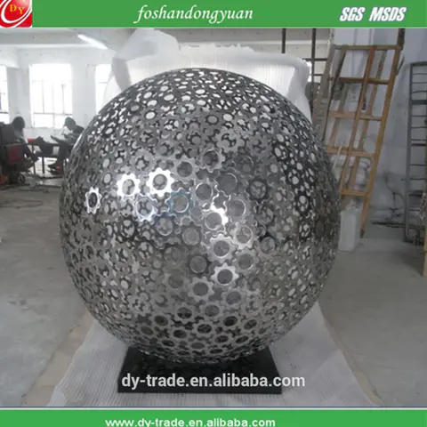 Bespoke 1000mm large stainless steel hollow spheres sculpture