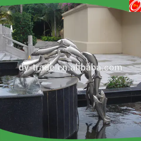 Hot sale modern stainless steel fish sculpture