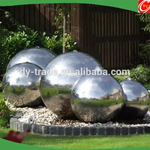 Stainless Steel Fountain Sphere Sculpture