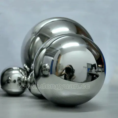 Stainless Steel Spherical, Silvered, Hand-crafted Sphere for Artworks Display Ornament
