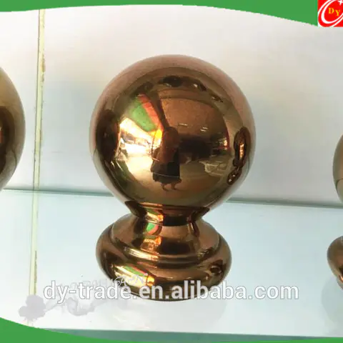 Golden Stainless Steel Handrail Balls for Pipe Railing Decoration