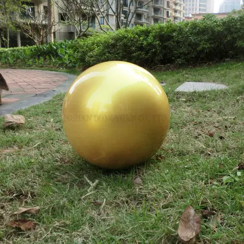 Smooth Painted-Gold Stainless Steel Ball