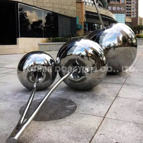 Mirror Polished Stainless Steel Cheery Sculpture