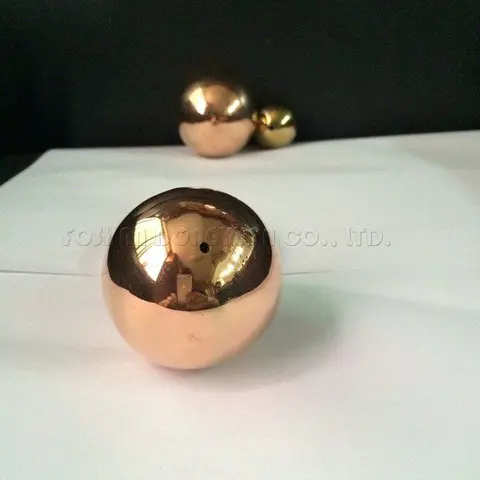 3 Inch Rose Gold Stainless Steel Hollow Ball with M2 Hole