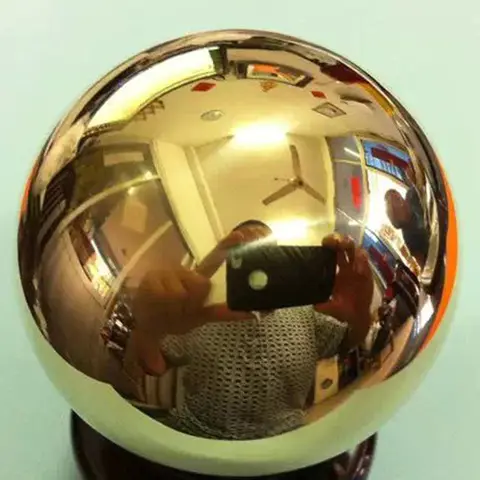 Large Hollow Brass Sphere