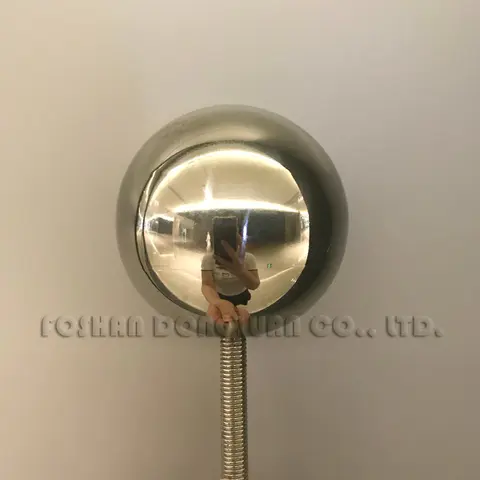 3 Inch Polished Stainless Steel Hollow Ball with M8 Threaded Rod