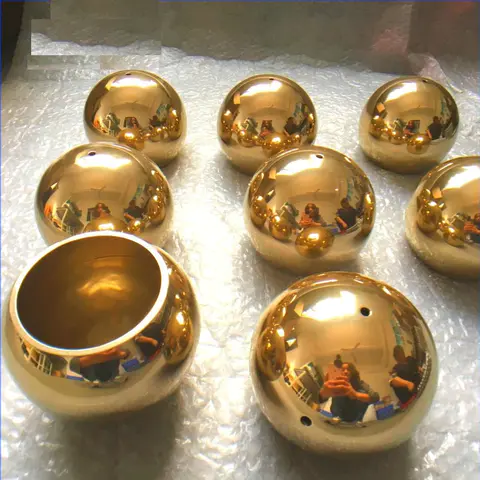 6'' Brass hollow balls for lamp Oem With Good Price-DONGYUAN